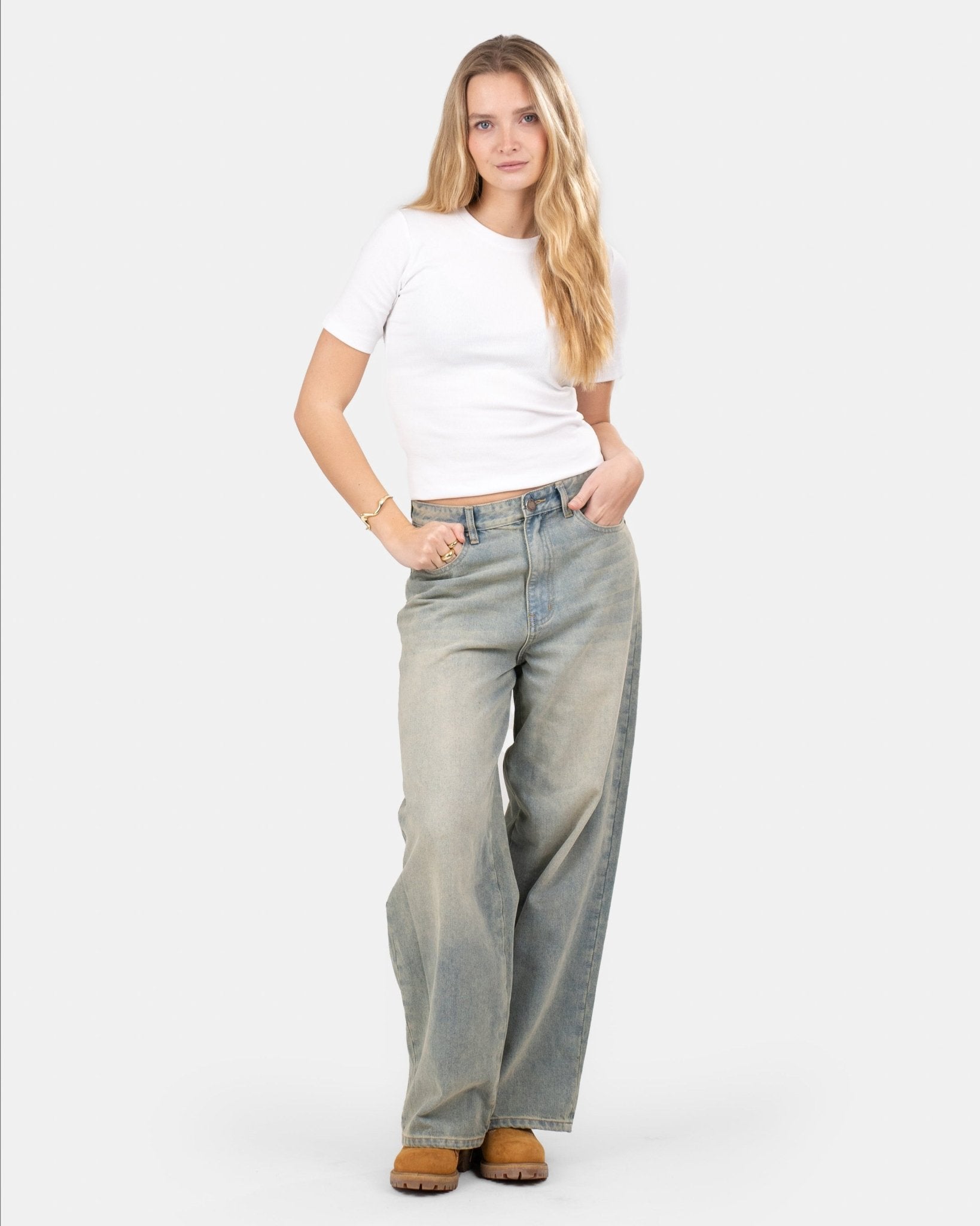 T-shirt With Fitted Sleeves White | Skagen - clothing.dk